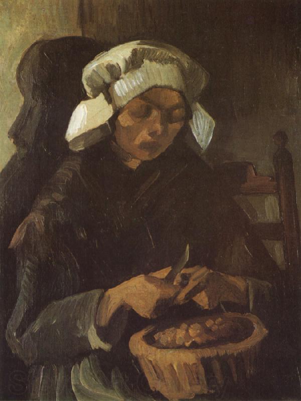 Vincent Van Gogh Peasant Woman Peeling Potatos (nn04)